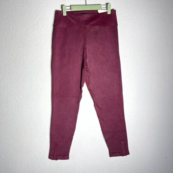 aerie Pants - NWT Offline by aerie Ribbed Offline 7/8 Hi-Rise Leggings Dark Red Size XXL
